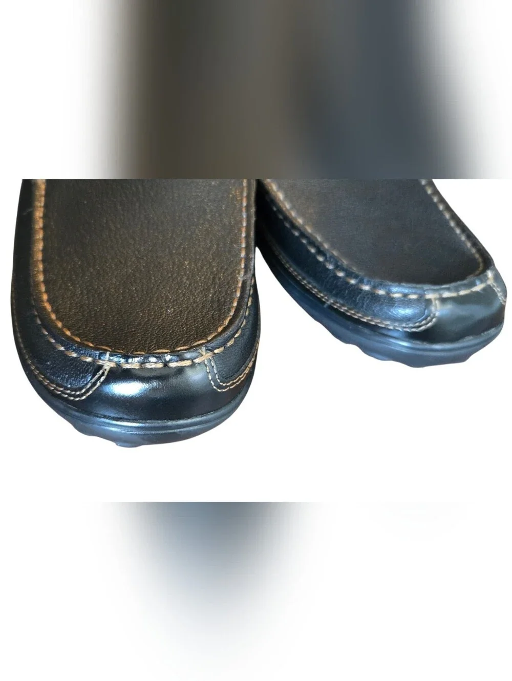 Cole Haan Tucker Venetian Black Leather Loafers 10